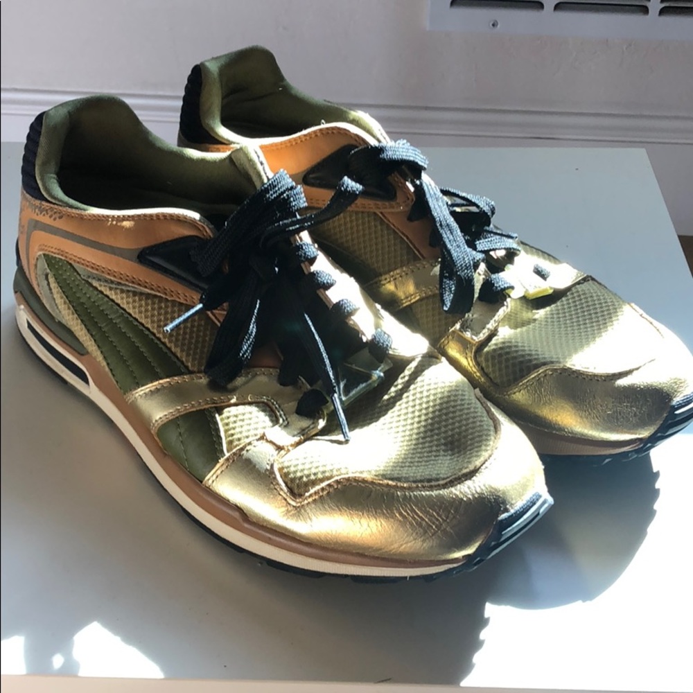 Puma Gold/Green Sneaker
